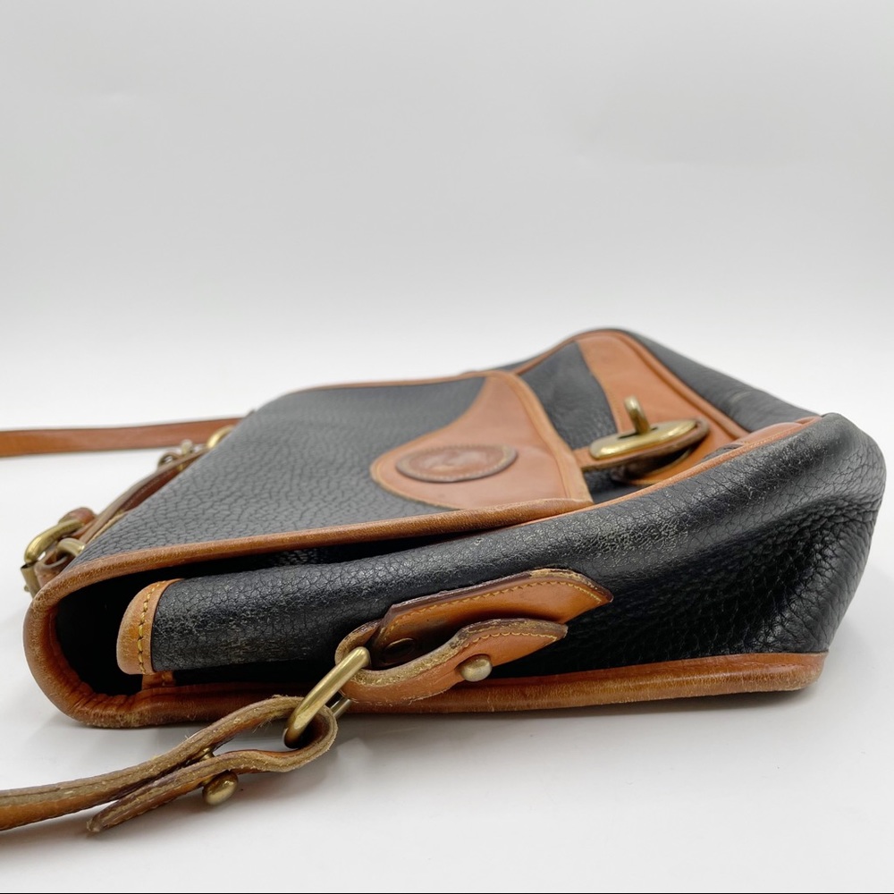 Dooney & Bourke Vintage Two Tone Leather Satchel - Picture 7 of 16